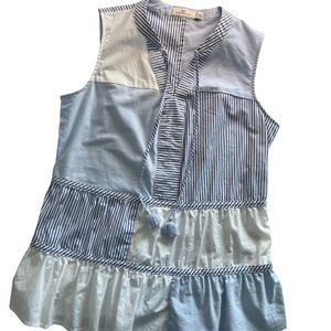 Vineyard Vines Sleeveless Blue-Striped Top